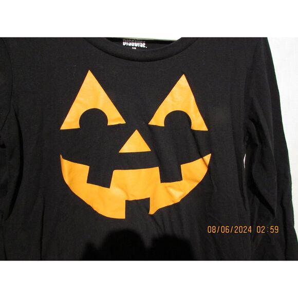 HALLOWEEN PUMPKIN PAJAMA SET UNDER DISGUISE SIZE SMALL PLAID FLEECE PANTS SPOOKY - Picture 1 of 10